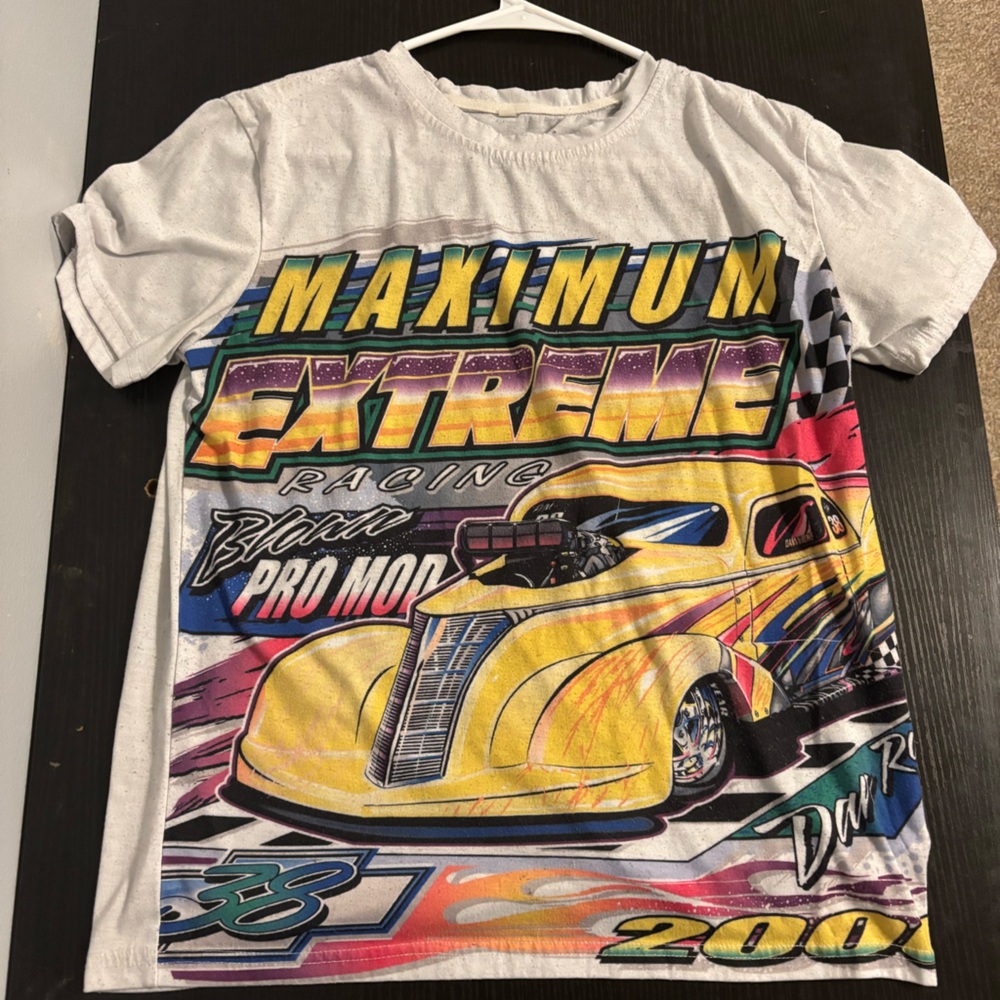Racing Graphic T shirt Mens Size Small Good Condition